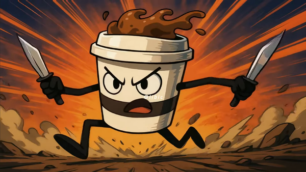 Cappuccino Assassino Italian Brainrot meme character (reference image from italianbrainrot.wikioasis.org)